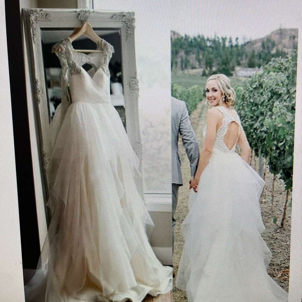 A-Line/Princess Straps/Tulle & Lace Wedding Dress